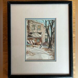 Vintage Framed Print by Trisha Romance. “Speaking of Spring”. Painted in 1978.